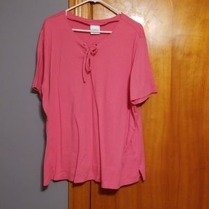 Bedford Fair Women's Plus Size Short Sleeve Shirt